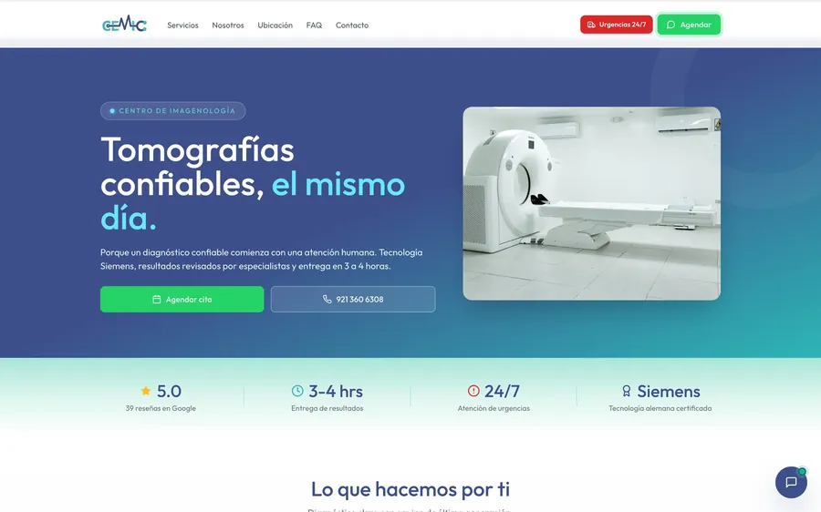 Sitio Web — trabajo hecho para CEMIC